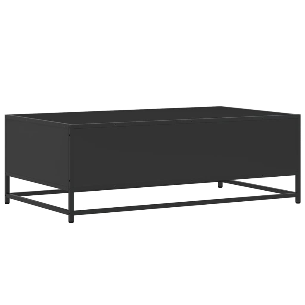 Măsuță de cafea, negru, 100x57x35 cm, lemn prelucrat și metal GartenMobel Dekor
