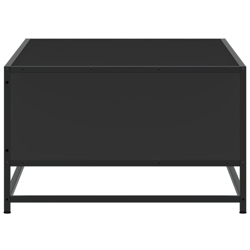 Măsuță de cafea, negru, 100x57x35 cm, lemn prelucrat și metal GartenMobel Dekor