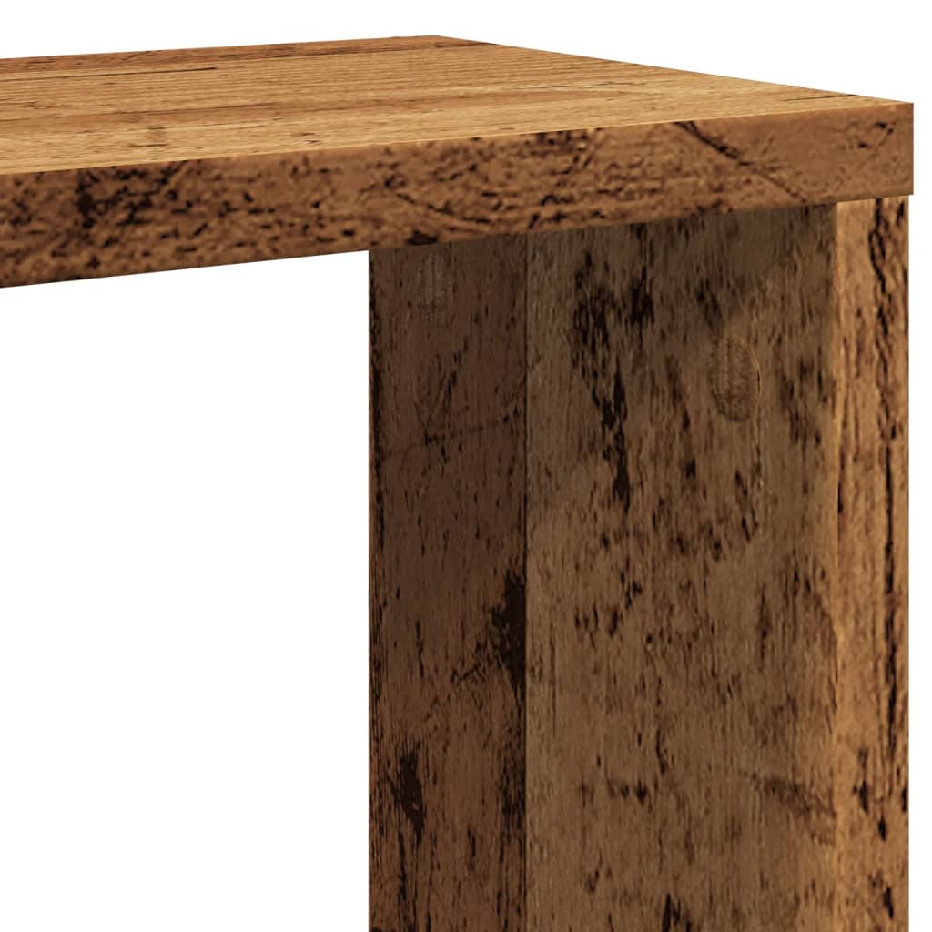 Rafturi de perete cub, 6 buc., lemn vechi, 30x15x30 cm lemn GartenMobel Dekor