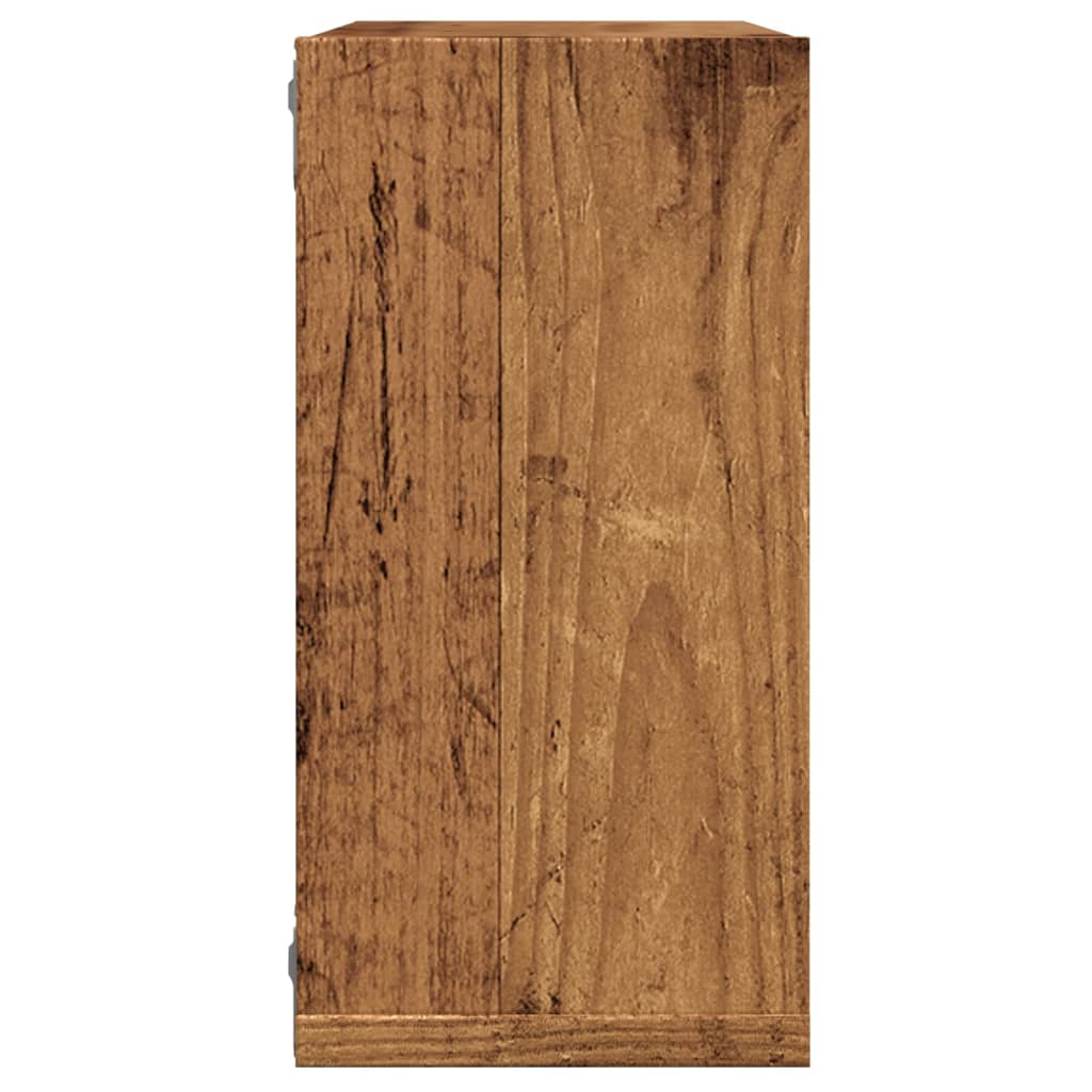 Rafturi de perete cub, 6 buc., lemn vechi, 30x15x30 cm lemn GartenMobel Dekor