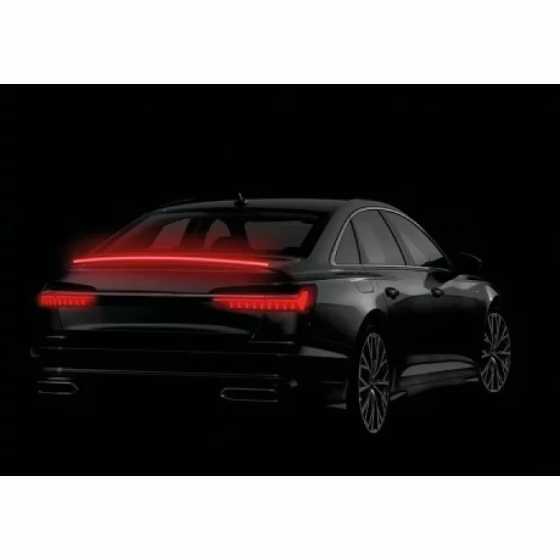 Banda LED adeziva impermeabila spoiler spate Carbon-look lumina rosie 120cm 12V Garage AutoRide