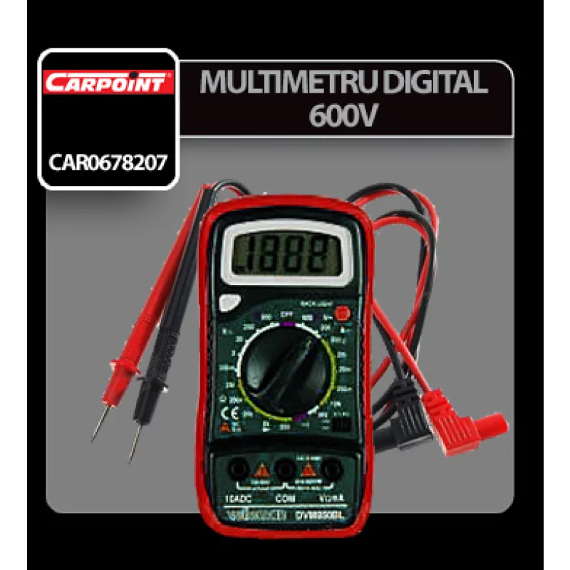 Multimetru digital 600V Garage AutoRide