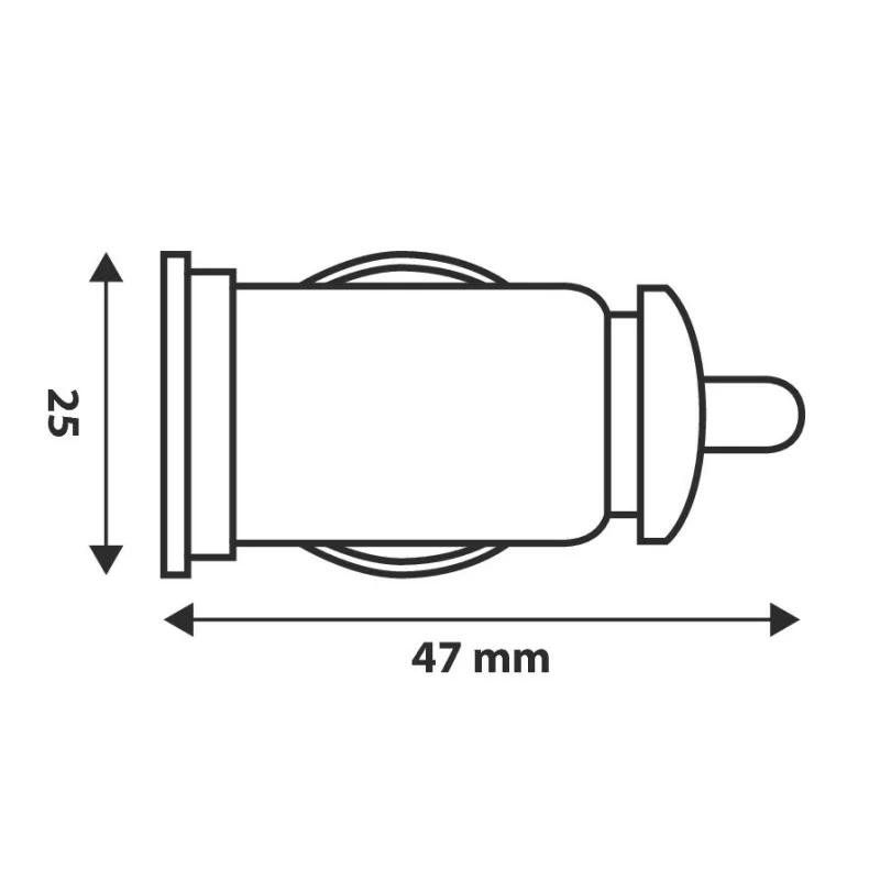 Priza USB la bricheta 12/24V - 1000 mA Garage AutoRide