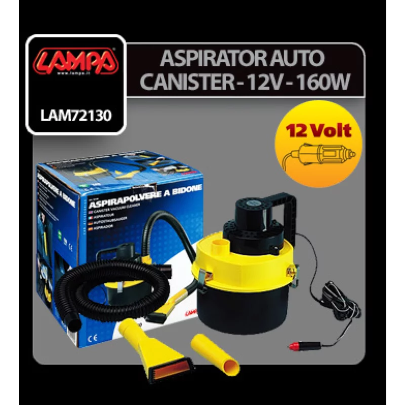 Aspirator praf Canister - 12V - 160W Garage AutoRide