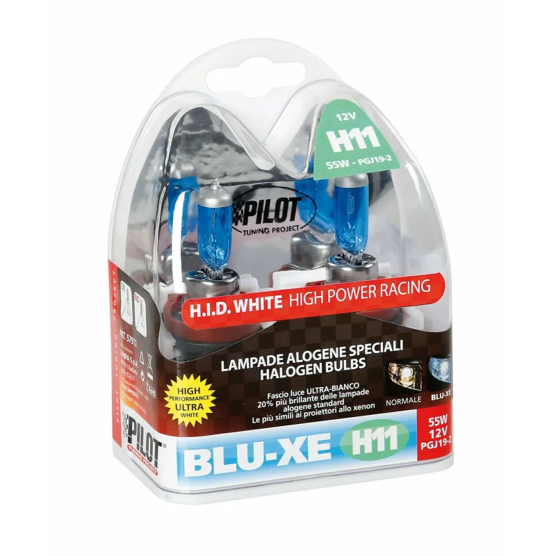 Bec halogen Blu-Xe  H11 55W PGJ19-2 12V 2buc Garage AutoRide