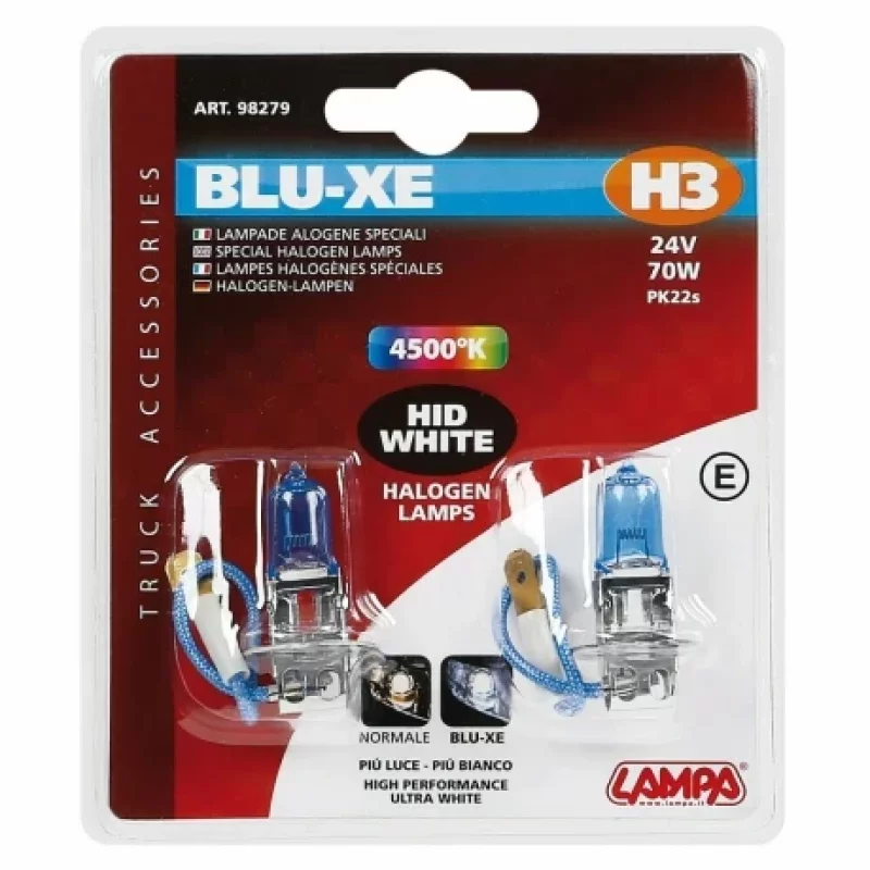 Bec halogen Blu-Xe  H3 70W PK22s 24V 2buc Garage AutoRide