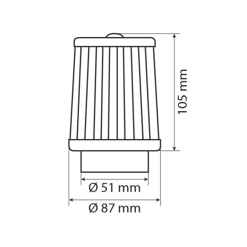 Filtru aer conic AF-6 Pilot Performance Garage AutoRide