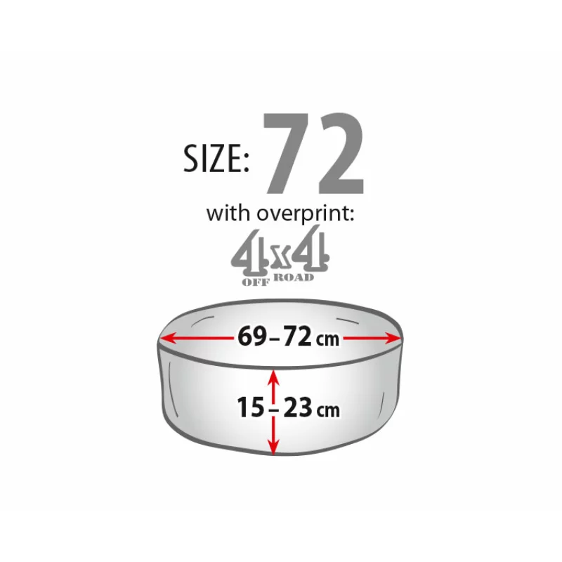 Husa roata rezerva externa 4x4 Off Road - Ø64x20cm - Marimea 72 Garage AutoRide