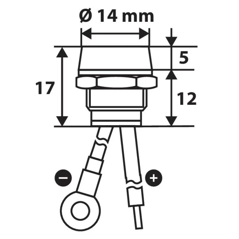 Indicator luminos LED 12/24V - Albastru Garage AutoRide