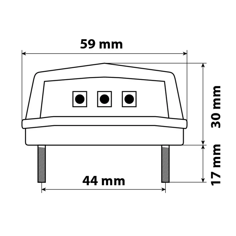 Lampa iluminat numar inmatriculare cu 3 SMD 12V - Alb Garage AutoRide