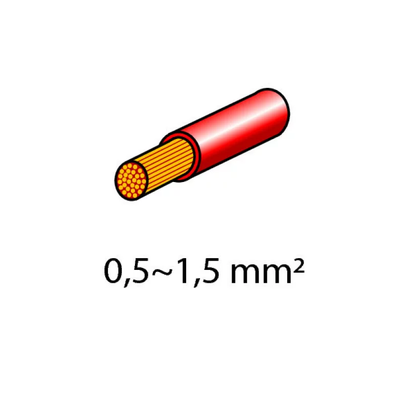 Papuci electrici 10buc tata - 63x08mm - Rosu Garage AutoRide