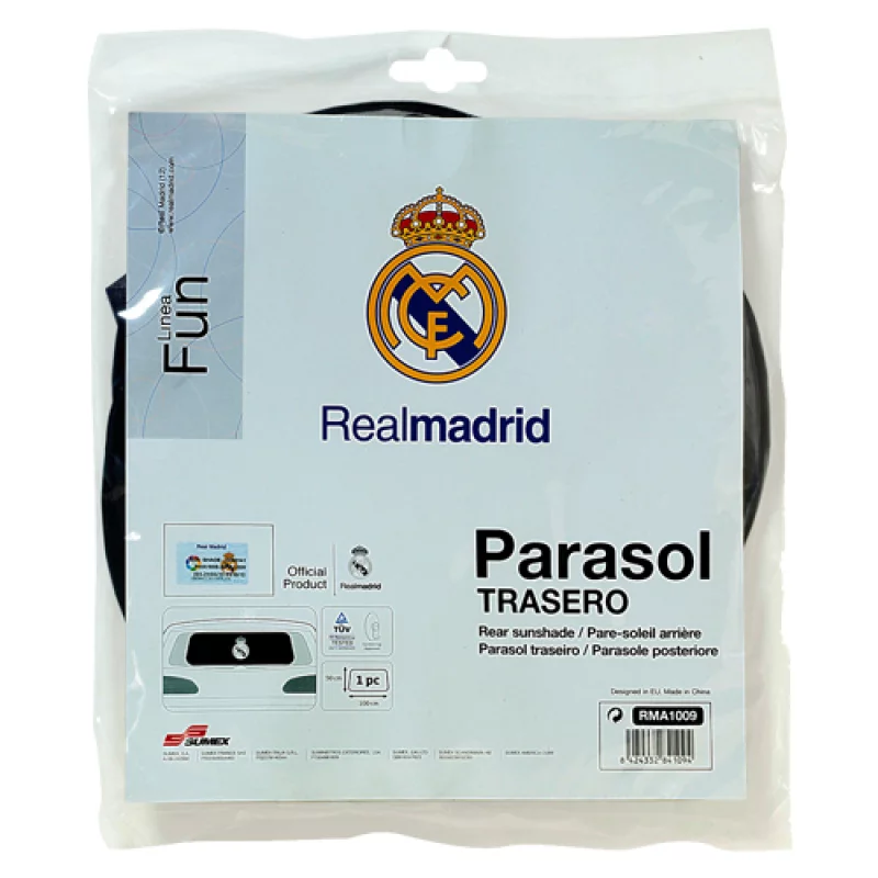 Parasolar spate cu ventuze Real Madrid - 50x100cm Garage AutoRide