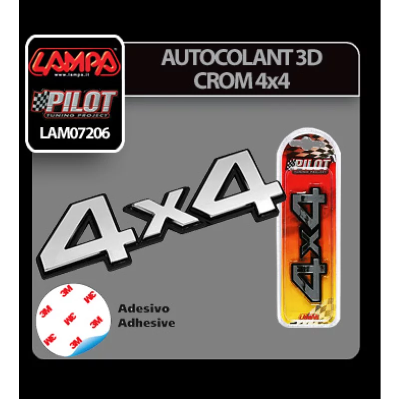 Autocolant 3D crom 4x4 Garage AutoRide