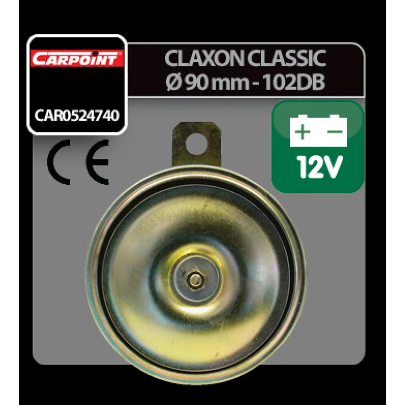 Claxon Classic 102 dB Ø 90mm 12V - Carpoint Garage AutoRide