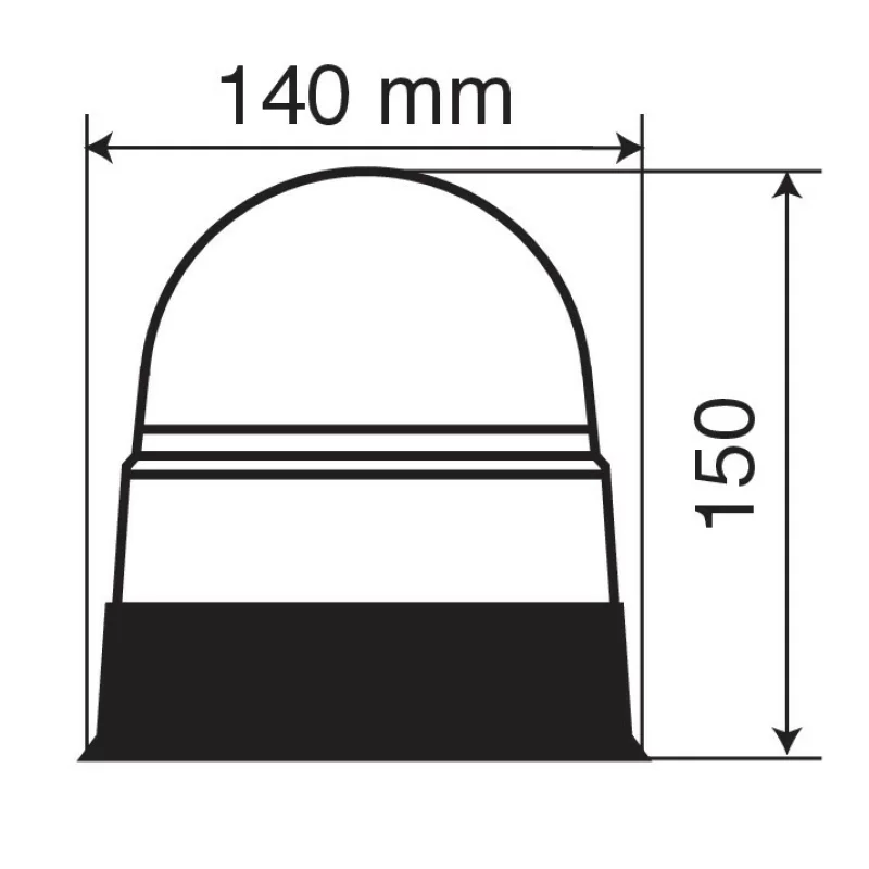 Girofar stroboscopic galben LED 12/24V RL-5 Garage AutoRide