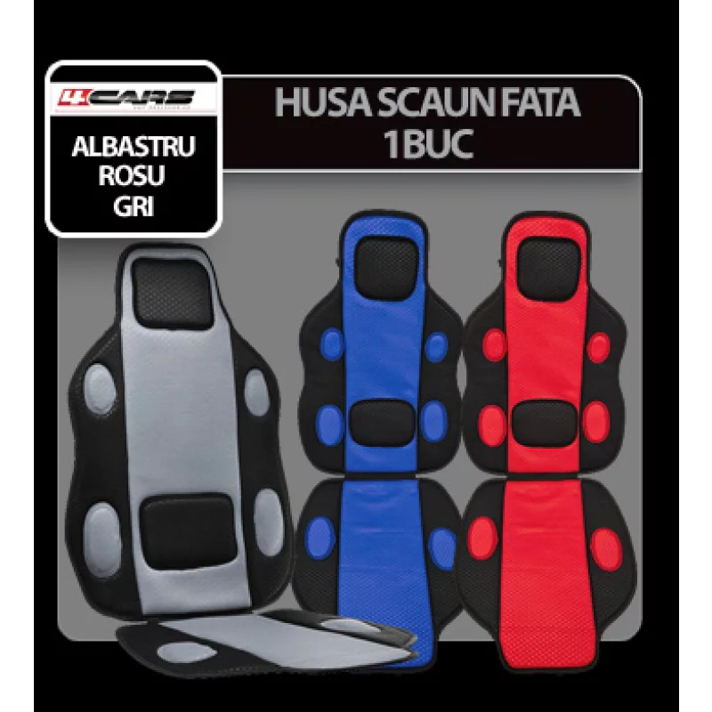 Husa scaun fata 4Cars 1buc - Gri Garage AutoRide