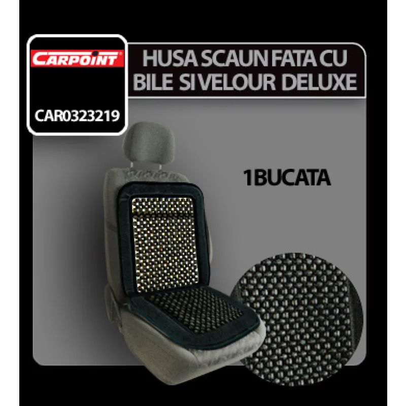 Husa scaun fata cu bile si velour 1buc Deluxe Carpoint Garage AutoRide