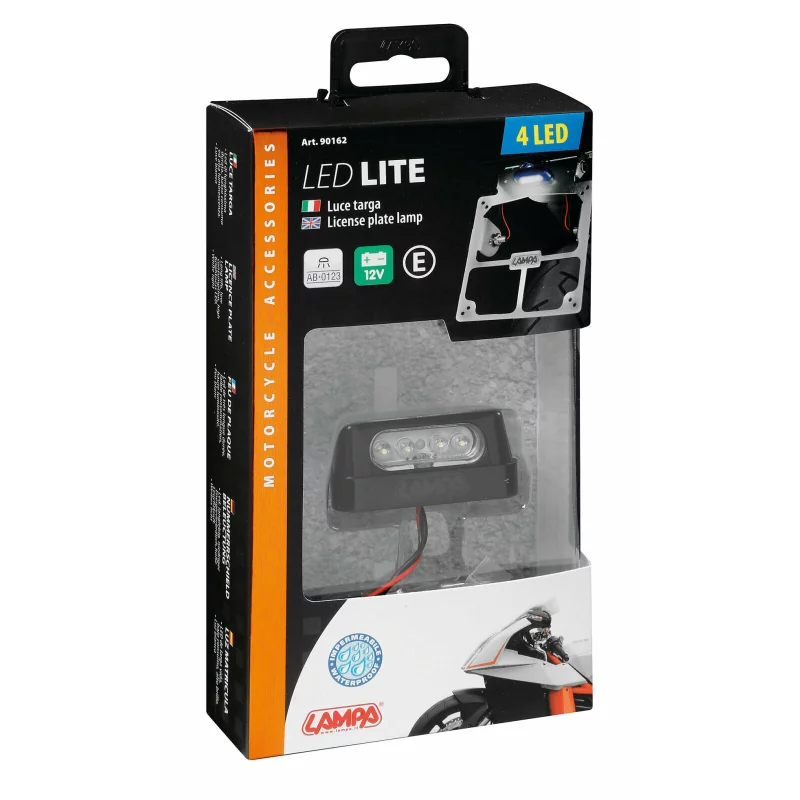 Lampa iluminat numar inmatriculare cu 4 LED 12V - Alb Garage AutoRide