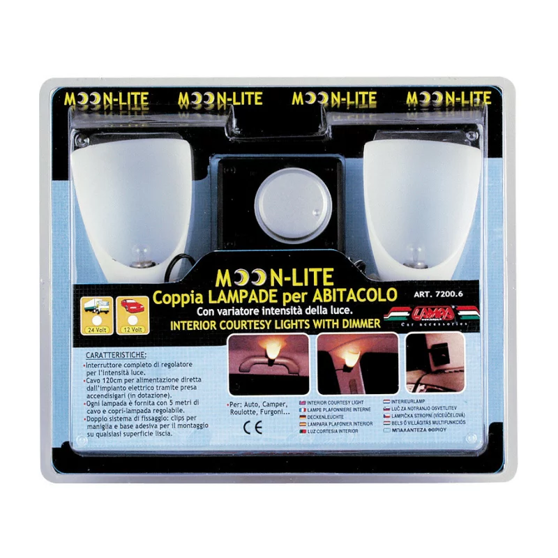 Set lampi iluminat interior Moon-Lite 2buc 12V Garage AutoRide