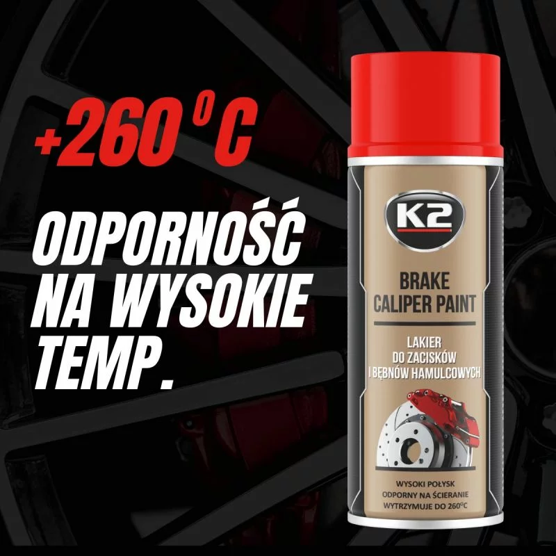 Vopsea pentru etrieri frana spray K2 400ml – Rosu Garage AutoRide