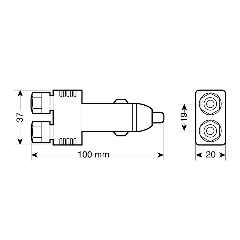 Mufa bricheta cu conectori rapizi 12/24V Garage AutoRide