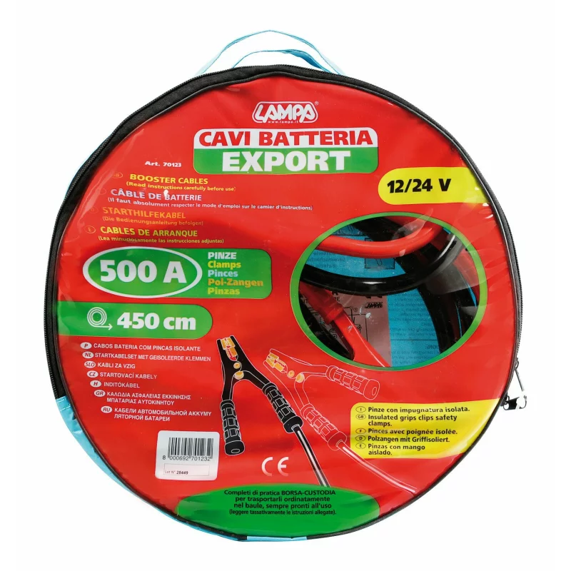 Cablu transfer curent 450cm 12/24V 500A - Lampa Garage AutoRide