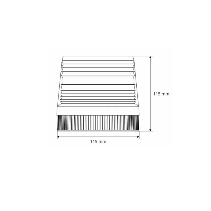 Girofar stroboscopic galben LED cu magnet Amio 12V Garage AutoRide