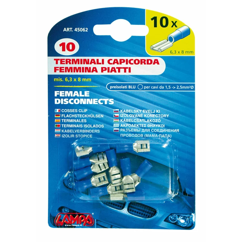 Papuci electrici 10buc mama - 63x08mm - Albastru Garage AutoRide