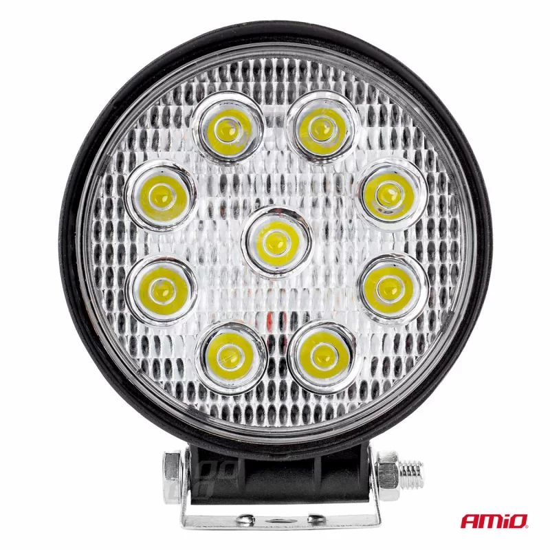 Proiector cu LED din metal rotund 27W 9/36V Amio Garage AutoRide