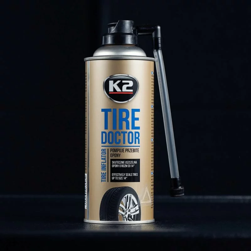 Spray pentru umflat si reparat anvelope Tire Doctor K2 400ml Garage AutoRide