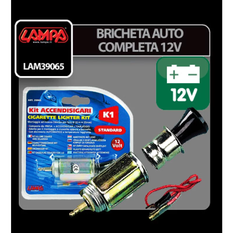 Bricheta auto completa K1 - Ø 21mm - 12V Garage AutoRide