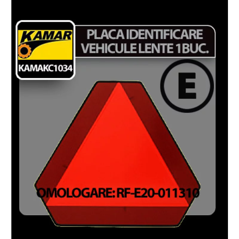 Placa identificare vehicule lente (triunghi) 1buc Kamar Garage AutoRide