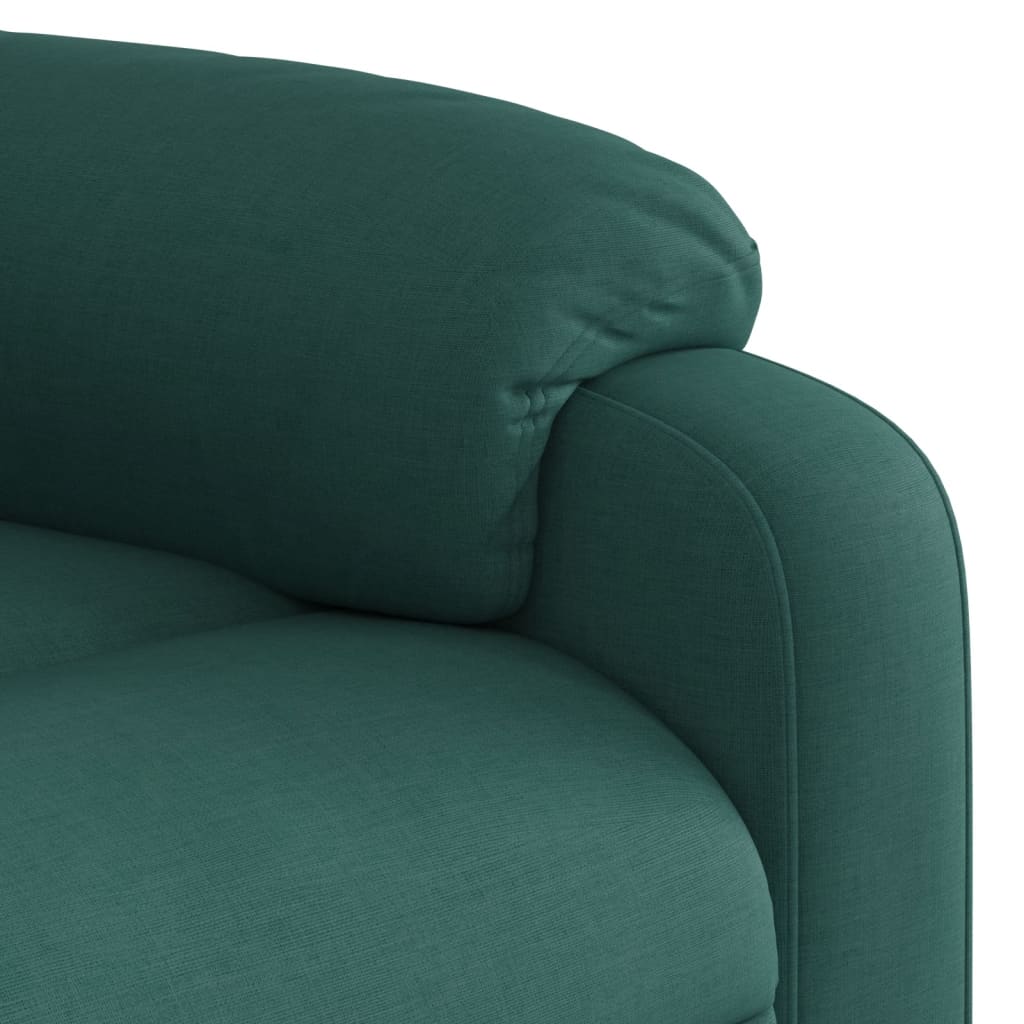 Fotoliu rabatabil ridicare pe verticală, verde închis, textil GartenMobel Dekor