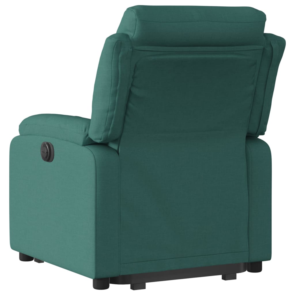 Fotoliu rabatabil ridicare pe verticală, verde închis, textil GartenMobel Dekor