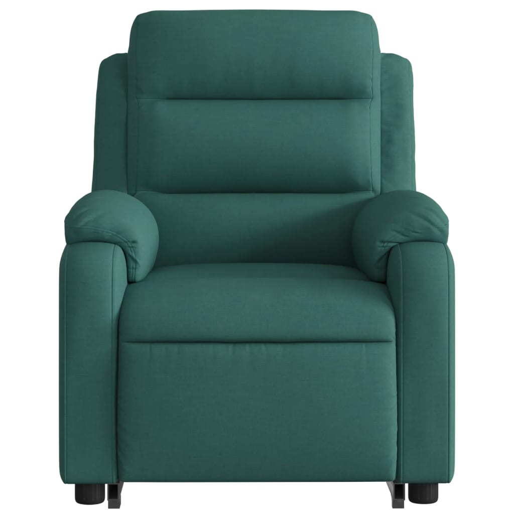 Fotoliu rabatabil ridicare pe verticală, verde închis, textil GartenMobel Dekor