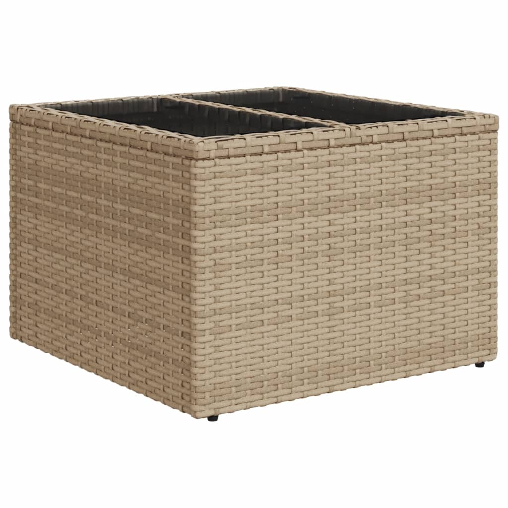 Set canapele de grădină, 7 piese, cu perne, bej, poliratan GartenMobel Dekor