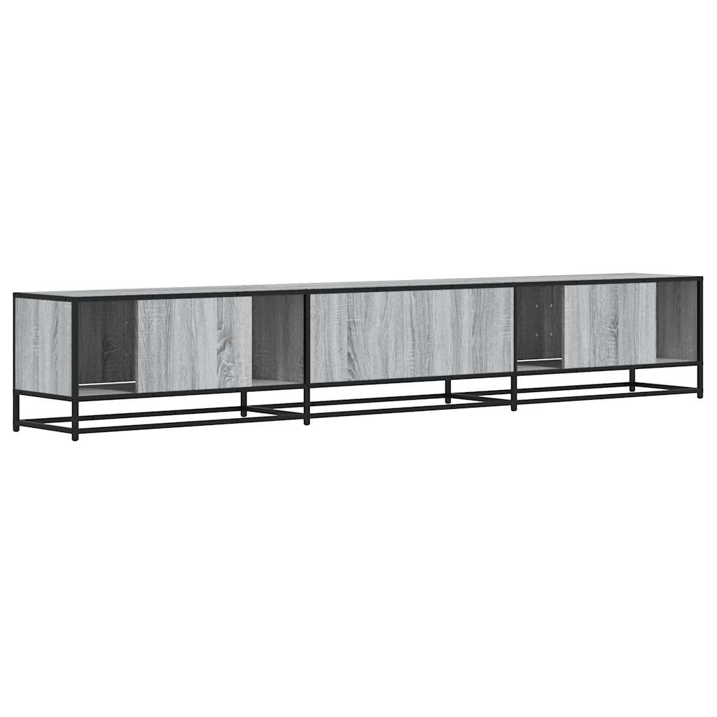 Dulap TV, gri sonoma, 240x35x41 cm, lemn prelucrat GartenMobel Dekor