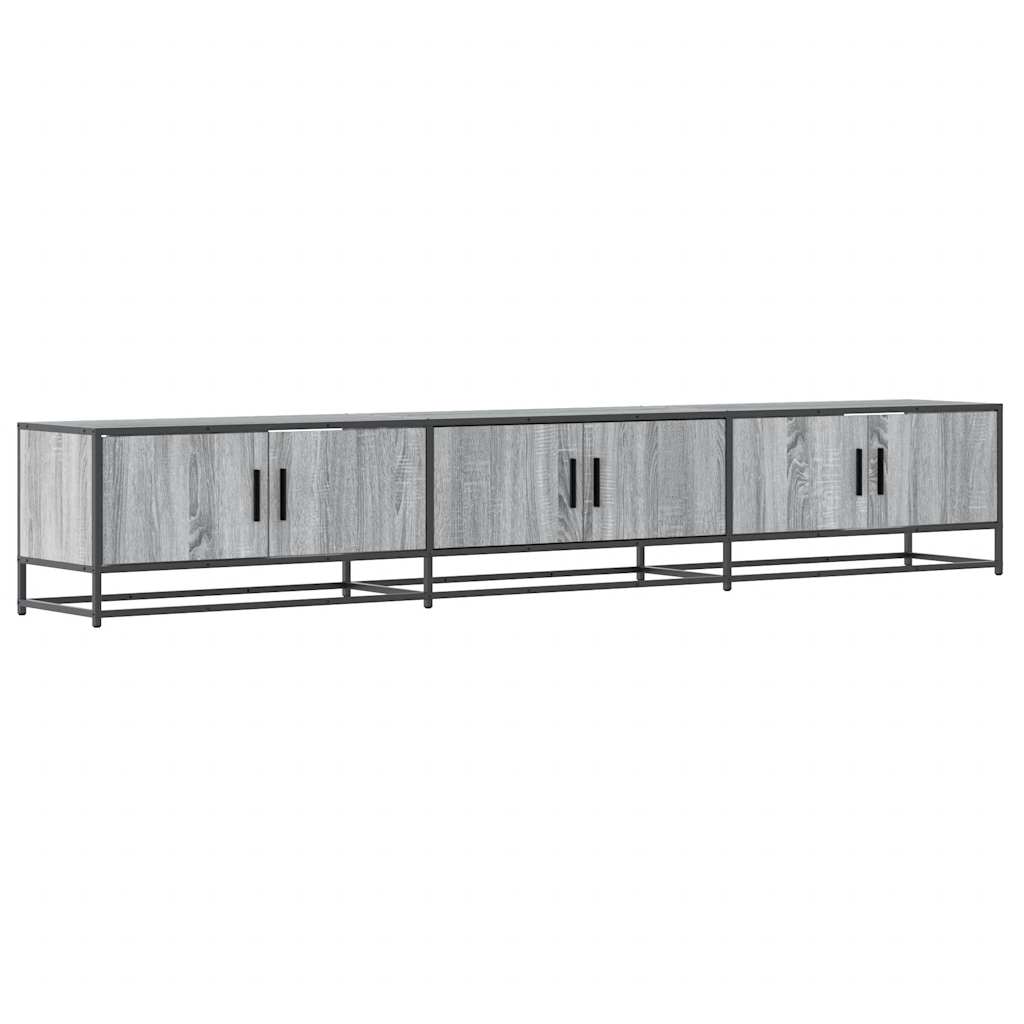 Dulap TV, gri sonoma, 240x35x41 cm, lemn prelucrat GartenMobel Dekor