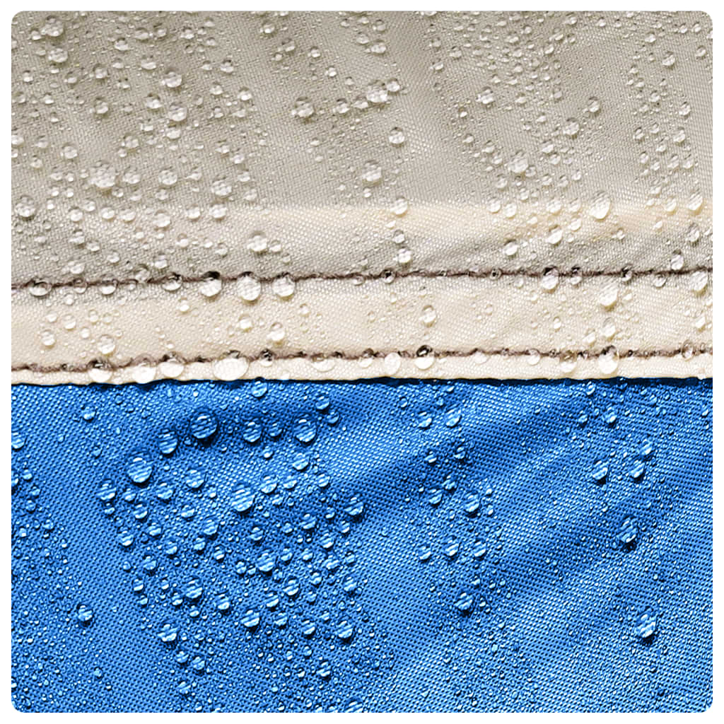 Cort de plajă 2 persoane, albastru azur, impermeabil GartenMobel Dekor