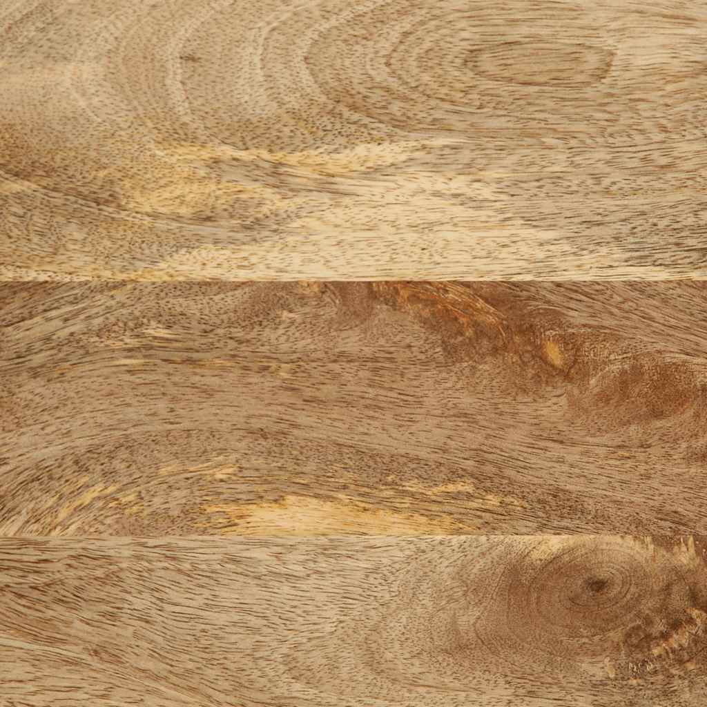 Noptiere, 2 buc., negru, 40x33,5x46 cm, lemn masiv mango brut GartenMobel Dekor