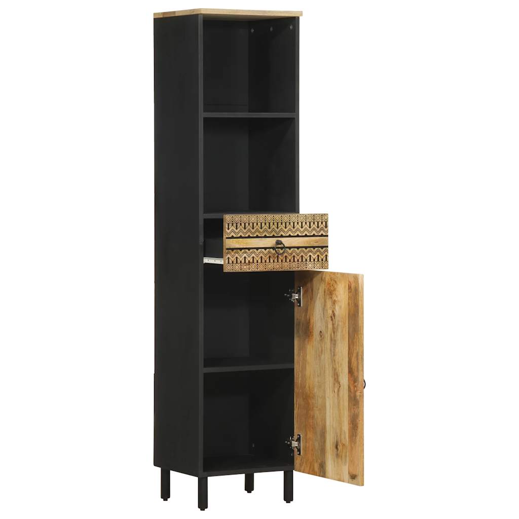 Dulap de baie, 38x33,5x160 cm, lemn masiv de mango GartenMobel Dekor