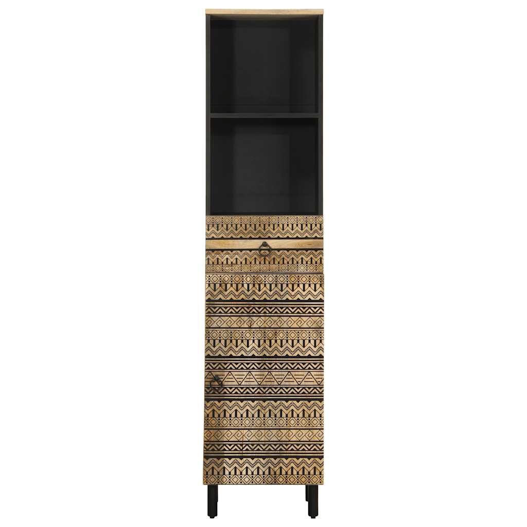 Dulap de baie, 38x33,5x160 cm, lemn masiv de mango GartenMobel Dekor