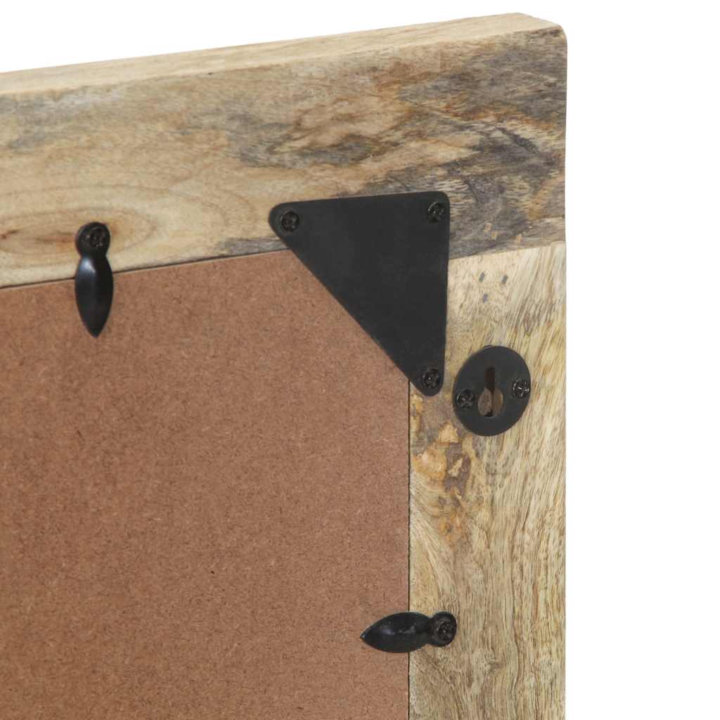 Oglindă de baie, 50x70 cm, lemn masiv de mango și sticlă GartenMobel Dekor