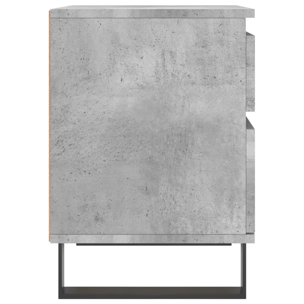 Noptieră, gri beton, 40x35x50 cm, lemn compozit GartenMobel Dekor