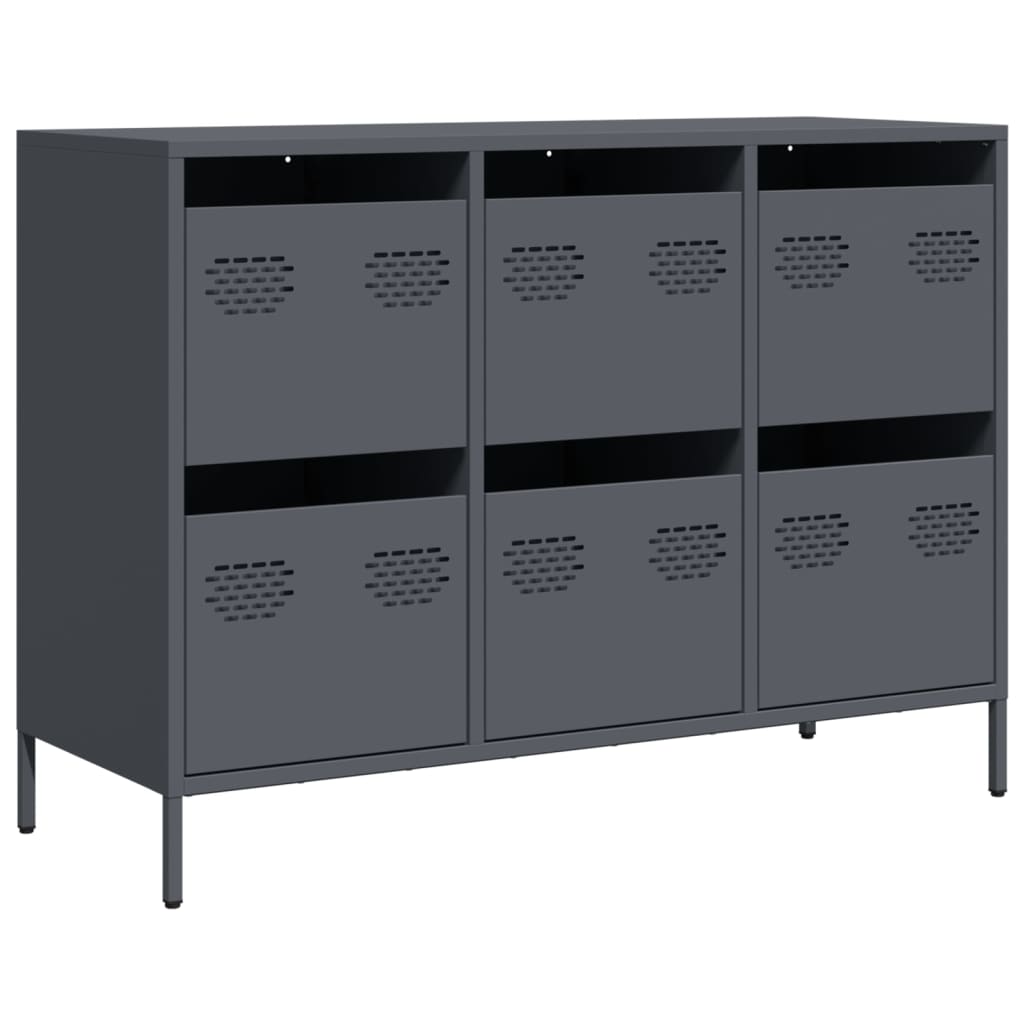 Dulap, antracit, 101,5x39x73,5 cm, oțel laminat la rece GartenMobel Dekor