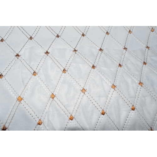 Material imitatie piele tapiterie romb bej / cusatura bej. Cod: Y01BB Automotive TrustedCars