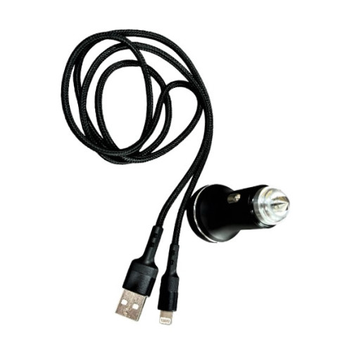 Incarcator auto 4.8A cu cablu tip lightning 12-24V Cod: PG-260I PREMIUM Automotive TrustedCars