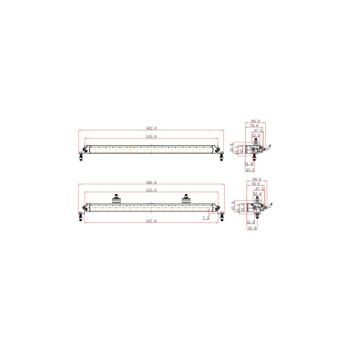 Proiector LED profesional cu pozitie alba 5700k (18 Led Osram x 5W) Cod: KM2125-90W Automotive TrustedCars