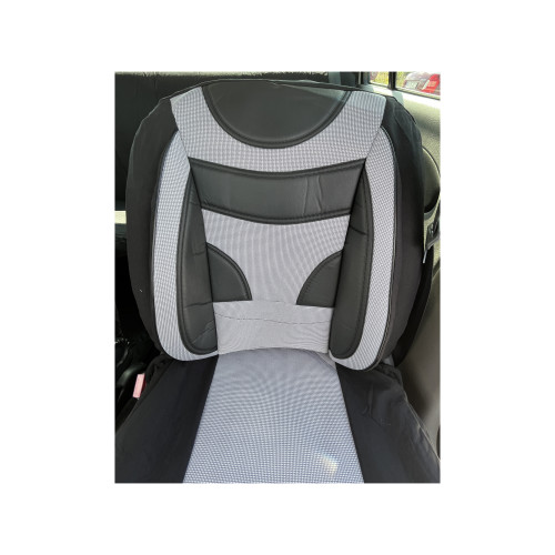 Huse scaune auto universale fractionate , Culoare:Negru+Gri / 11piese Cod: HNG1321-2 Automotive TrustedCars