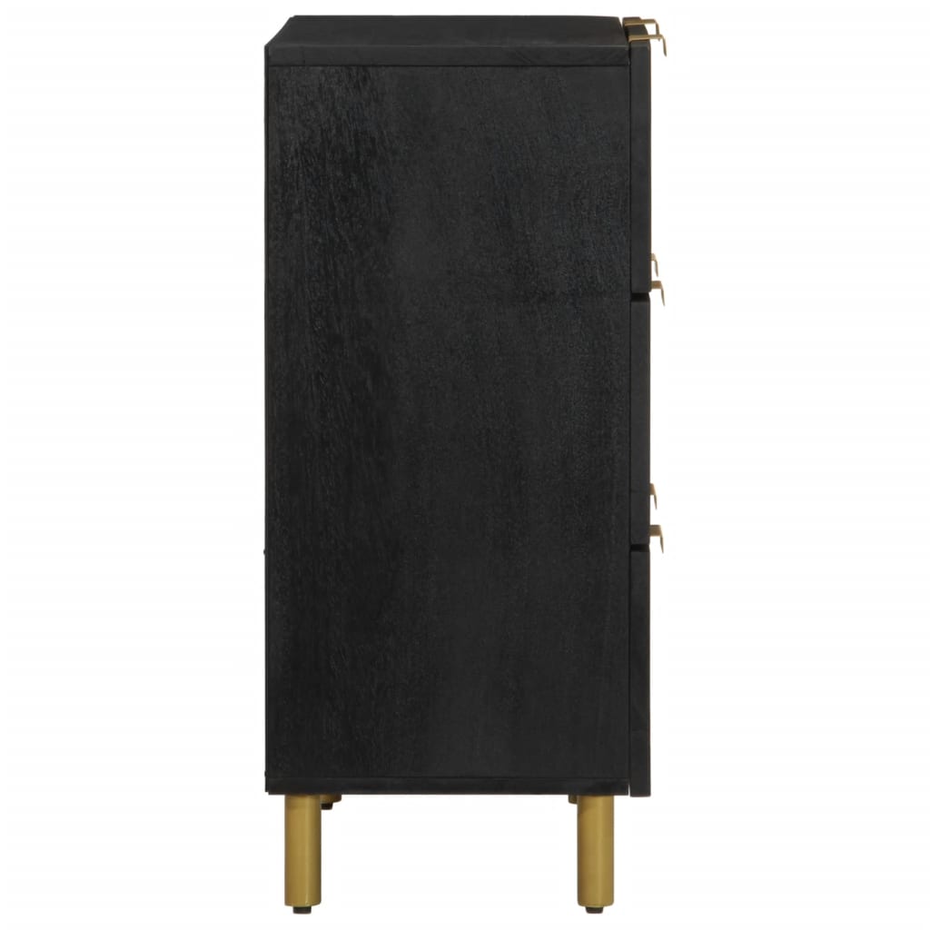 Dulapuri, 2 buc., negru, 60x33x75 cm, lemn prelucrat GartenMobel Dekor